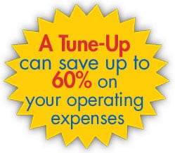 A heating tune up can save up to 60% on your operating expenses